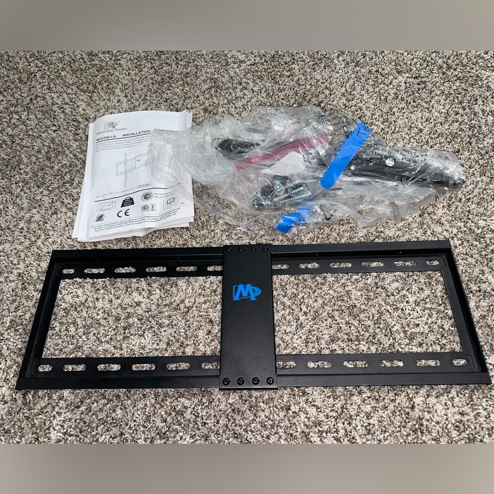 Mounting Dream Black TV Wall Mount Bracket